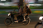 Only two guys and some firewood on a motorbike in Bhopal